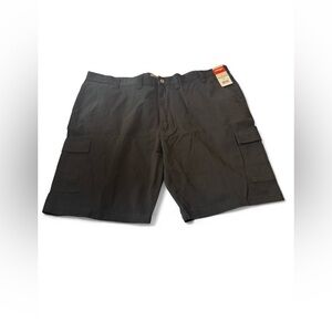 NWT Wrangler Authentics Men's Big & Tall Classic Cargo Short Size 46 Black